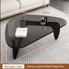 Modern Nordic Glass Coffee Table - Light Luxury Designer Tea Table for Small Living Rooms and Apartments