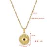 Women Stainless Steel Devil Eye Pendant Clavicle Necklace Light Luxury Versatile Fashion Jewelry