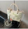 2026 National Chinese Style Spring New Embroidery Personality Western Design Texture Women's Single Shoulder Handheld Bucket Bag
