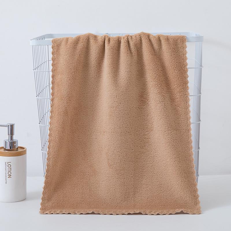 Coral Fleece Towel Set: Absorbent Bath & Face Towels with Customizable Gift Options
