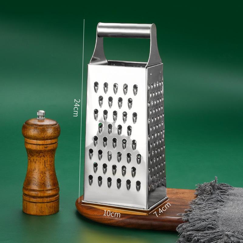 Четырехсторонняя терка из нержавеющей стали для овощей, фруктов, сыра и имбиря