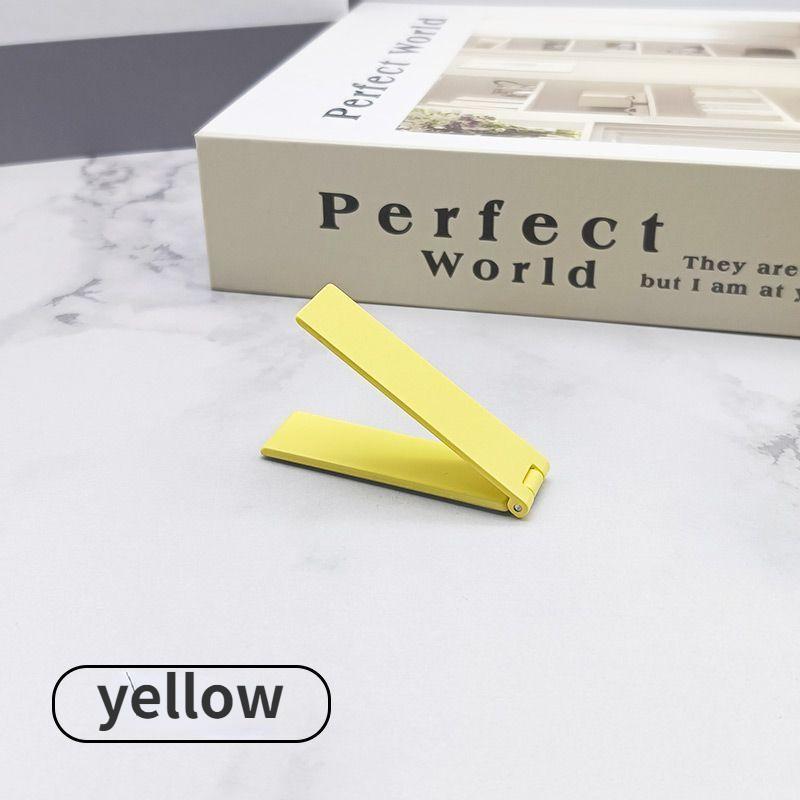 

Металлическая задняя наклейка, держатель для мобильного телефона, сетка, знаменитости, Live Desktop, невидимая, ультратонкая, складная, портативная, 1PC жёлтый