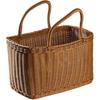 BESPORTBLE 1pc Woven Basket Outdoor Basket Baskets Basket for Fruit Large Woven Baskets for Storage Flower Woven Basket Wicker Basket with Plastic