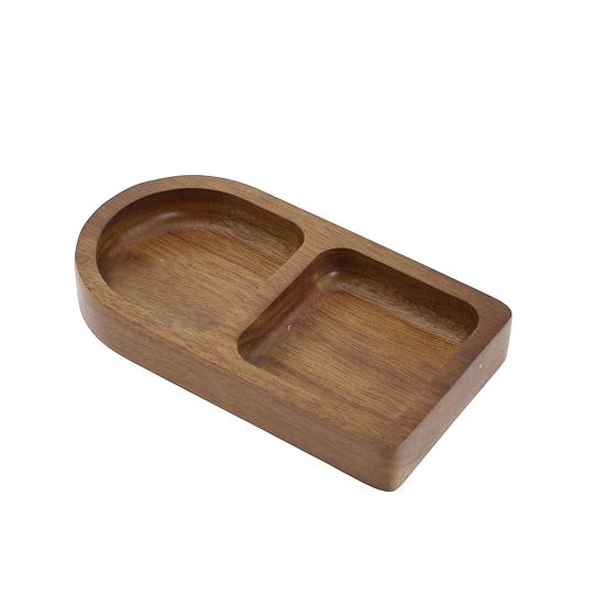 Wooden Display Tray Small Riser Pedestal Stand Rustic Elevated Tray Wooden Riser for Jewelry Perfumes Candles Plants Farmhouse Tabletop Decor