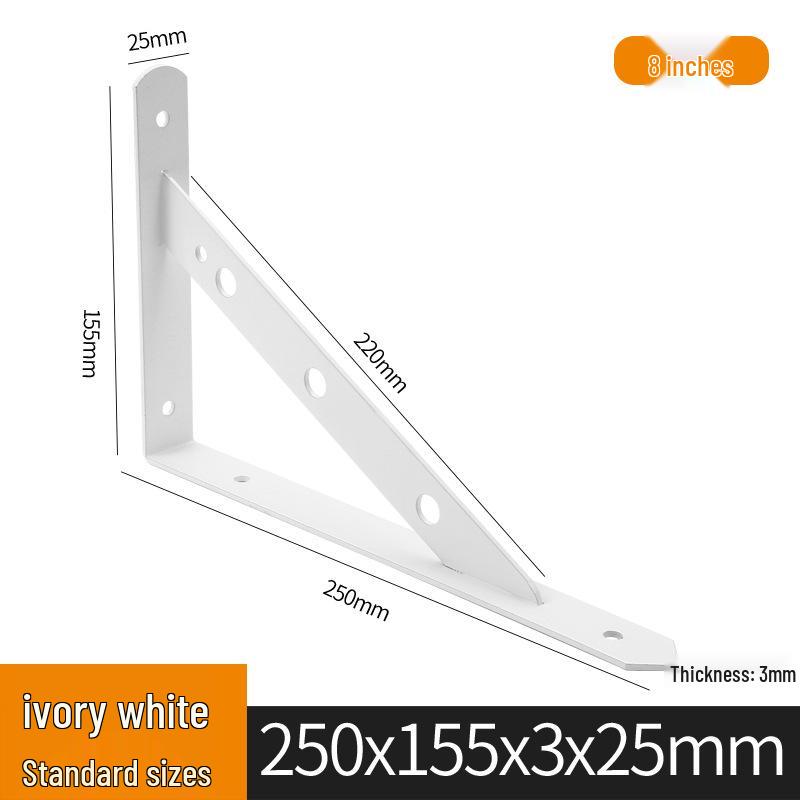 Wall-Mounted Storage Rack with Load-Bearing Support Triangle Bracket