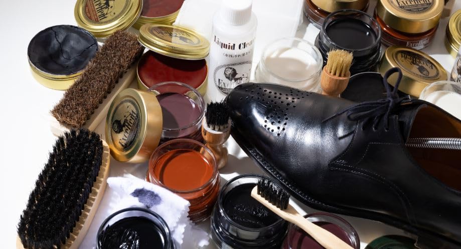 Schuhcreme Natürlich Gewonnen Ausgezeichnete Mini Schuhpflegebox Lederpflege 5 Stück [Lion Honpo]