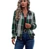 2025 Women's Plaid Zipper Baseball Jacket for Autumn/Winter