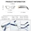 CLLOIO New Design Cat Eye Anti Blue Light Prescription Glasses for Women Fashion Myopia Optical Progressive Computer Eyeglasses
