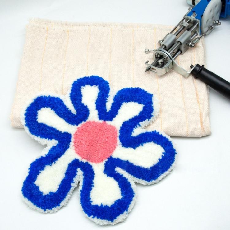 Monk-Cloth Punch Needle-Fabric Primary Tufting Cloth with Marked-Lines-for-Rugs