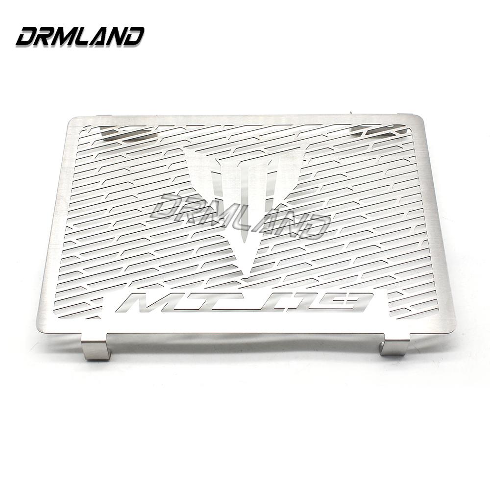 

Для YAMAHA MT09 2014-MT-09 Tracer 900 GT FZ-09 XSR900 решетка радиатора из нержавеющей стали, защитная крышка MT 09