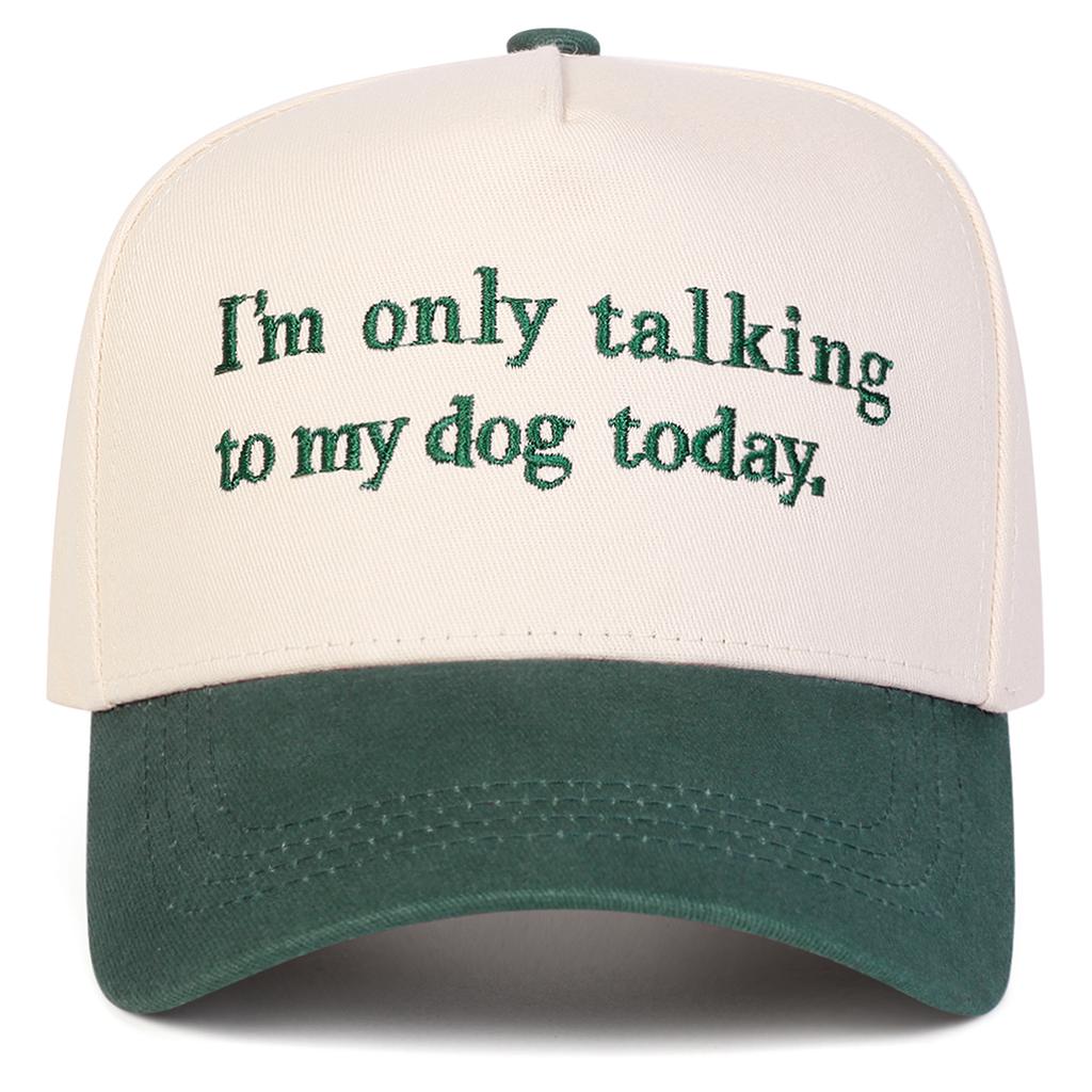 Unisex I'M ONLY TALKING Letter Embroidery Baseball Caps Spring Autumn Outdoor Adjustable Casual Hats Sunscreen Hat Sports Cap