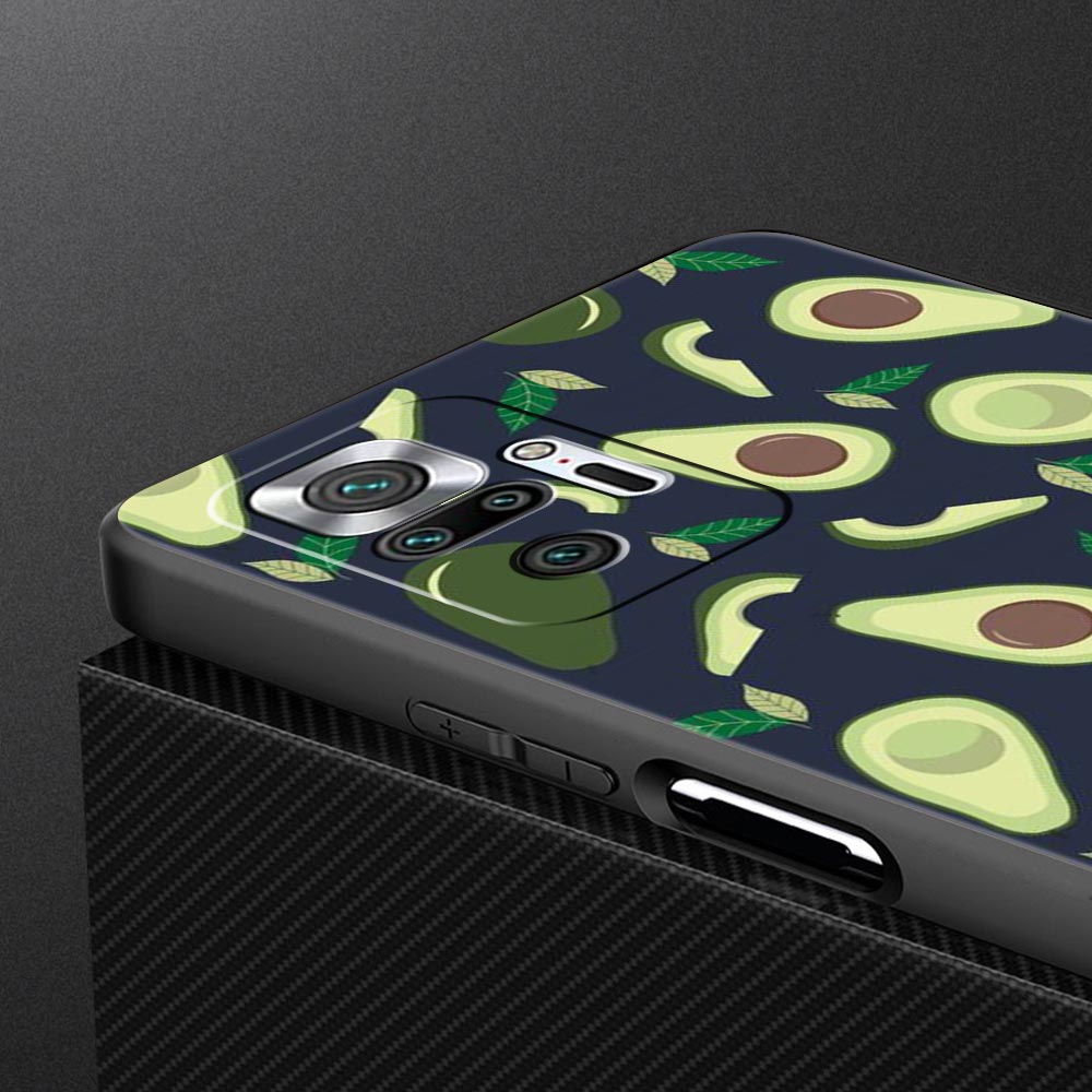 Cute Avocado Phone Case Cover for Redmi 14C 10C Note 15 14 13 12 10 11 K40 Pro Plus 5G Shockproof Soft TPU Shell Fundas Capas