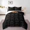 F1 2025 Race Calendar All Circuits Bedding set (1 duvet cover, 2 pillowcases, duvet not included), Orange Track Outline Poster Art Print