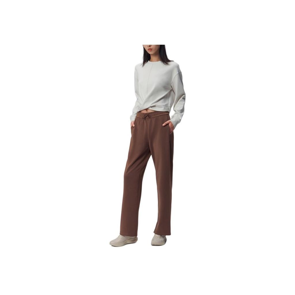 Saucony Cny Sports Lifestyle Series Comfortable Versatile Soft Loose Knit Joggers Women Joggers Red-Brown SA1259KP02L-CO004