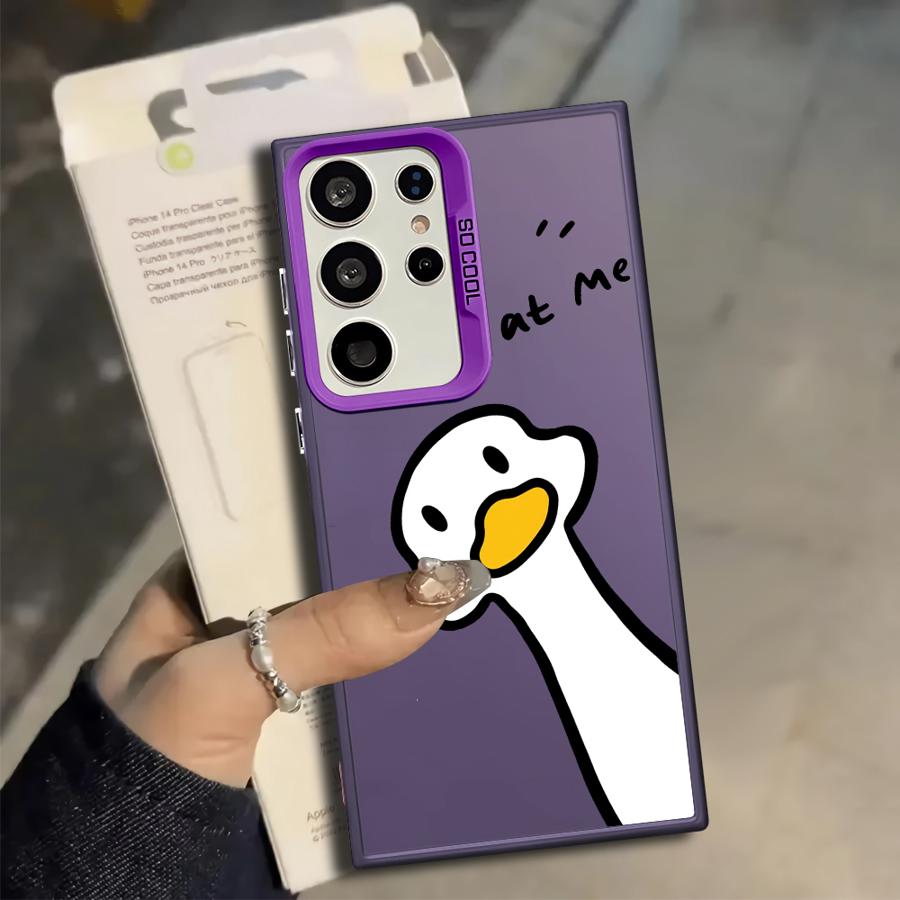 Phone Cover Case for Samsung Galaxy S25 S20 Plus S24 FE S25Edge Note 20 Ultra S23 S23 Ultra S21 S22 Cute Duck