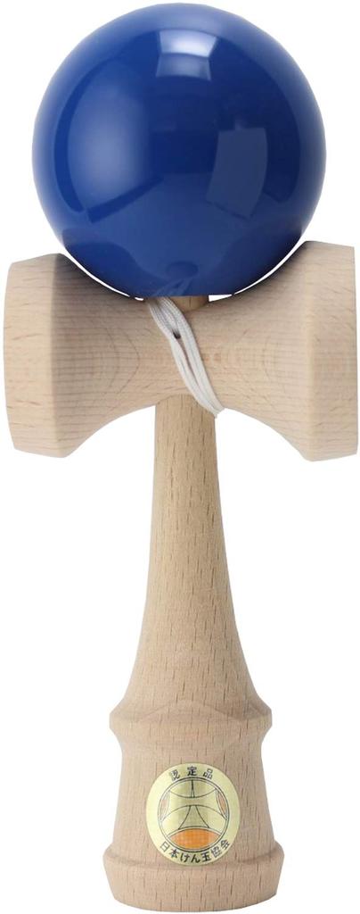 New Japan Kendama Association Certified Competition Kendama Solid Made In Japan (Ozora) Blue, (OZORA KENDAMA)