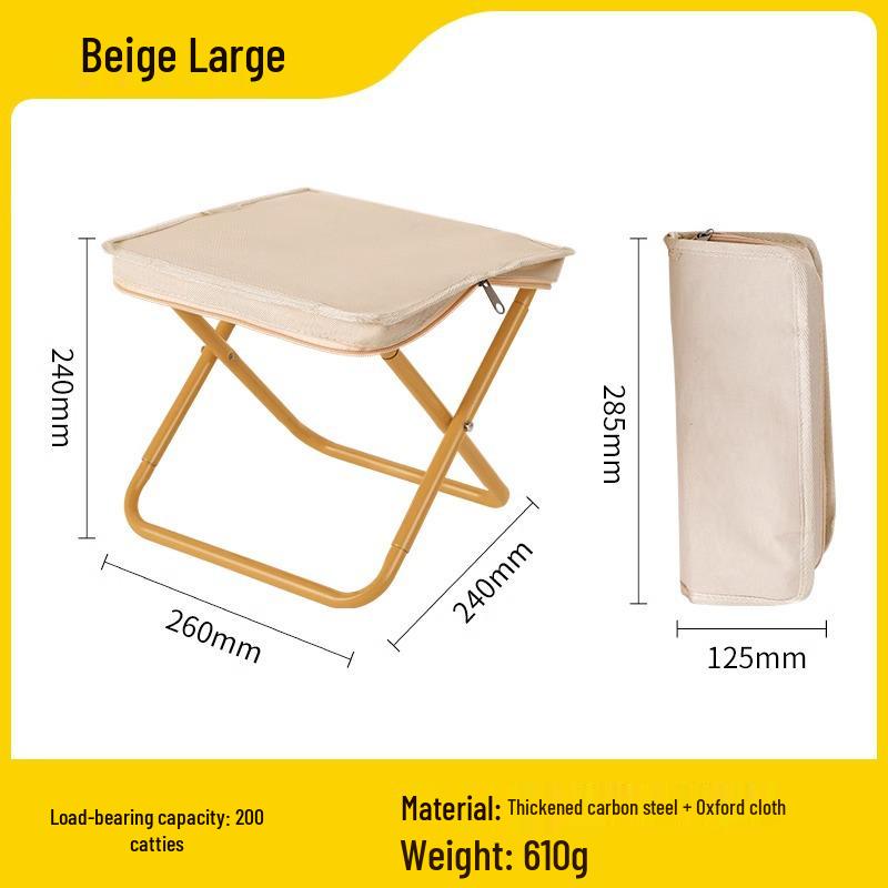 Ultralight Outdoor Folding Travel Stool - Portable Chair for Camping, Fishing, and Queuing