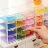 1pc drawer style 6-grid/9-grid/12 grid bracelet jewelry storage box desktop jewelry stationery lipstick dustproof storage box