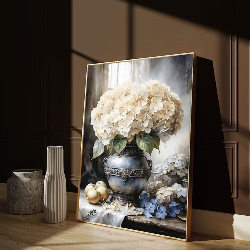 Old Retro Tones Still Life Poster Prints ForHome Decor Victorian Vintage Art Picture Flowers Fruits Canvas Painting Wall Art