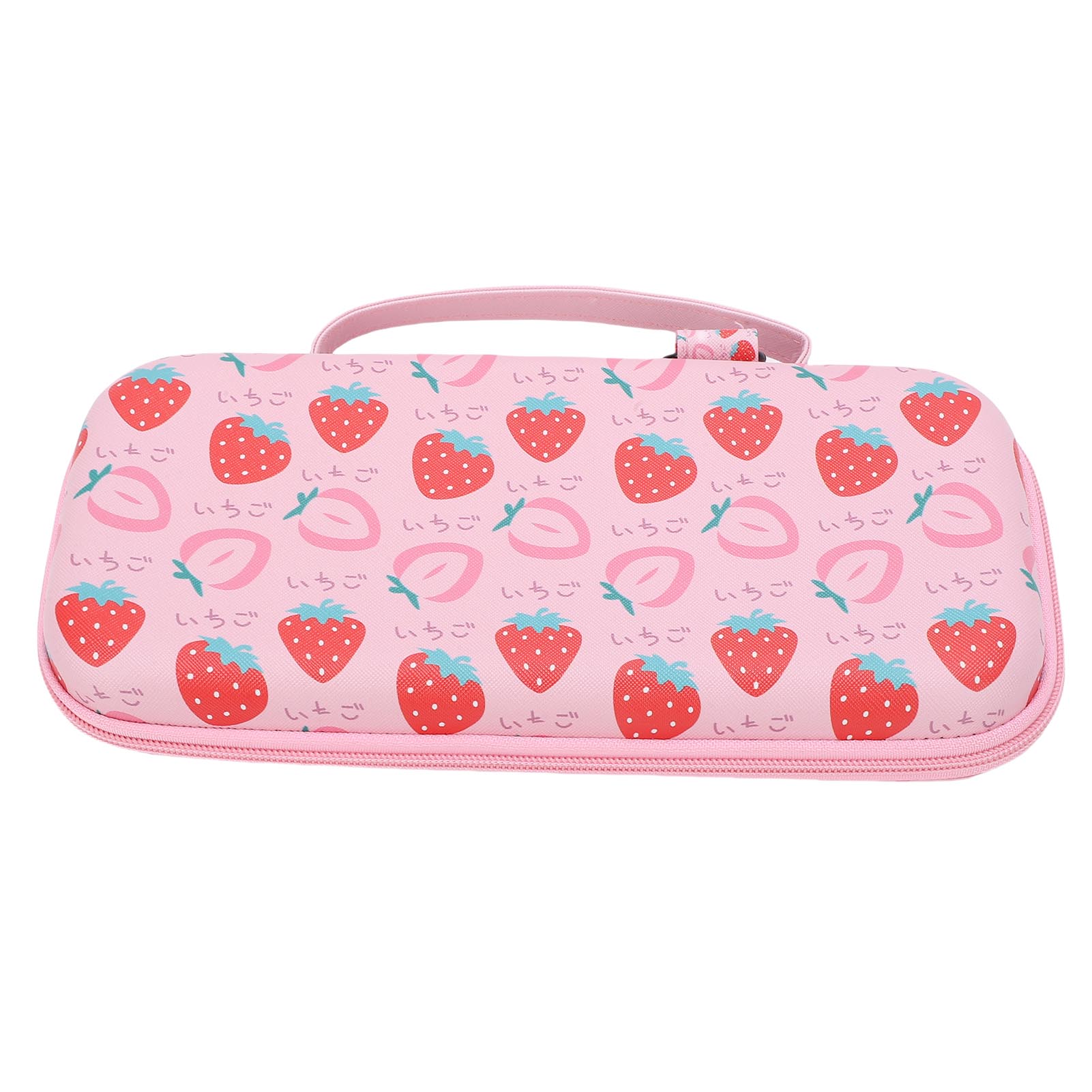 

Handheld Game Console Case Fit for Switch 2 Portable Travel Carrying EVA Hard Protective Bag Cute Strawberry Pattern