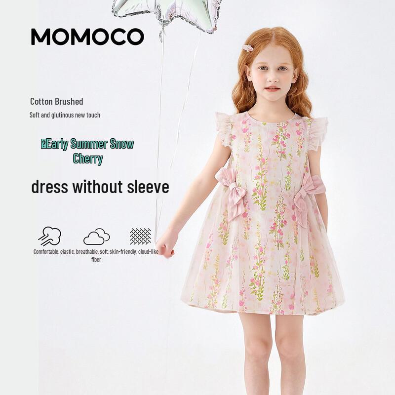 MOMOCO Girls  Sweet Sleeveless A-line Dress 140