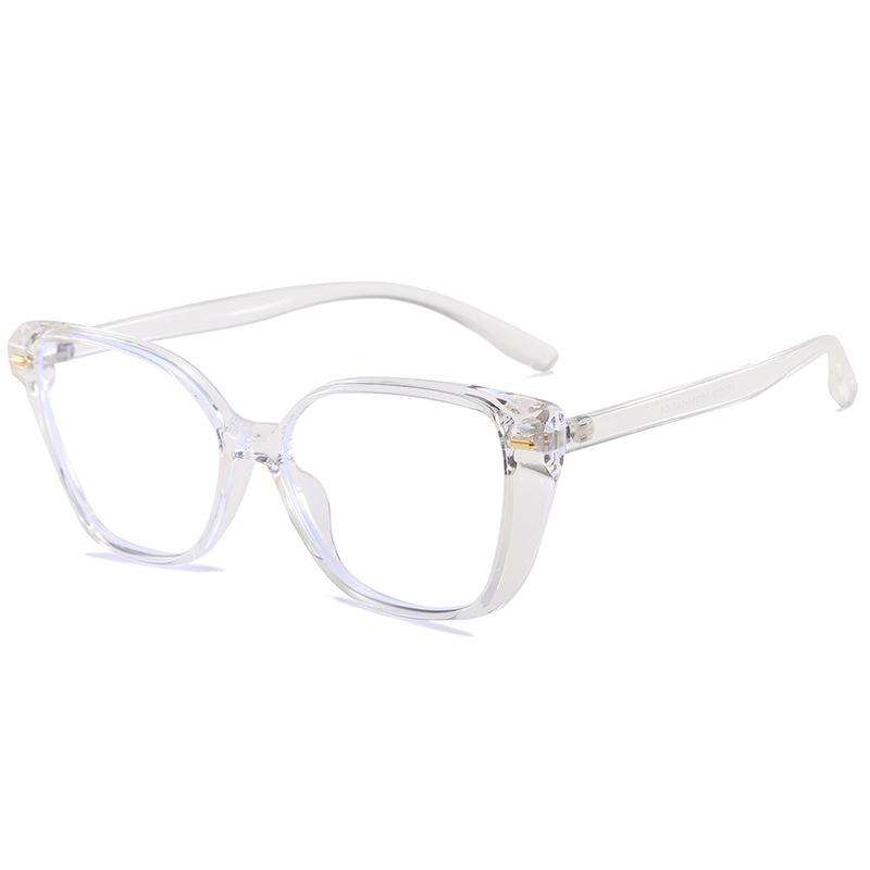 Women's Ultralight Square Cat-Eye Glasses 2502 – Anti-Blue Light, Myopia Ready, Stylish TR Frame