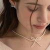 BEFORE MOONRISE [Silver 925] Ribbon Pearl Necklace SN217