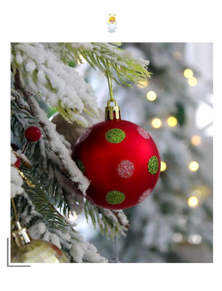 Cross-border Christmas Ornament Set: 40 Decorative 6CM Painted and Plated Plastic Balls.
