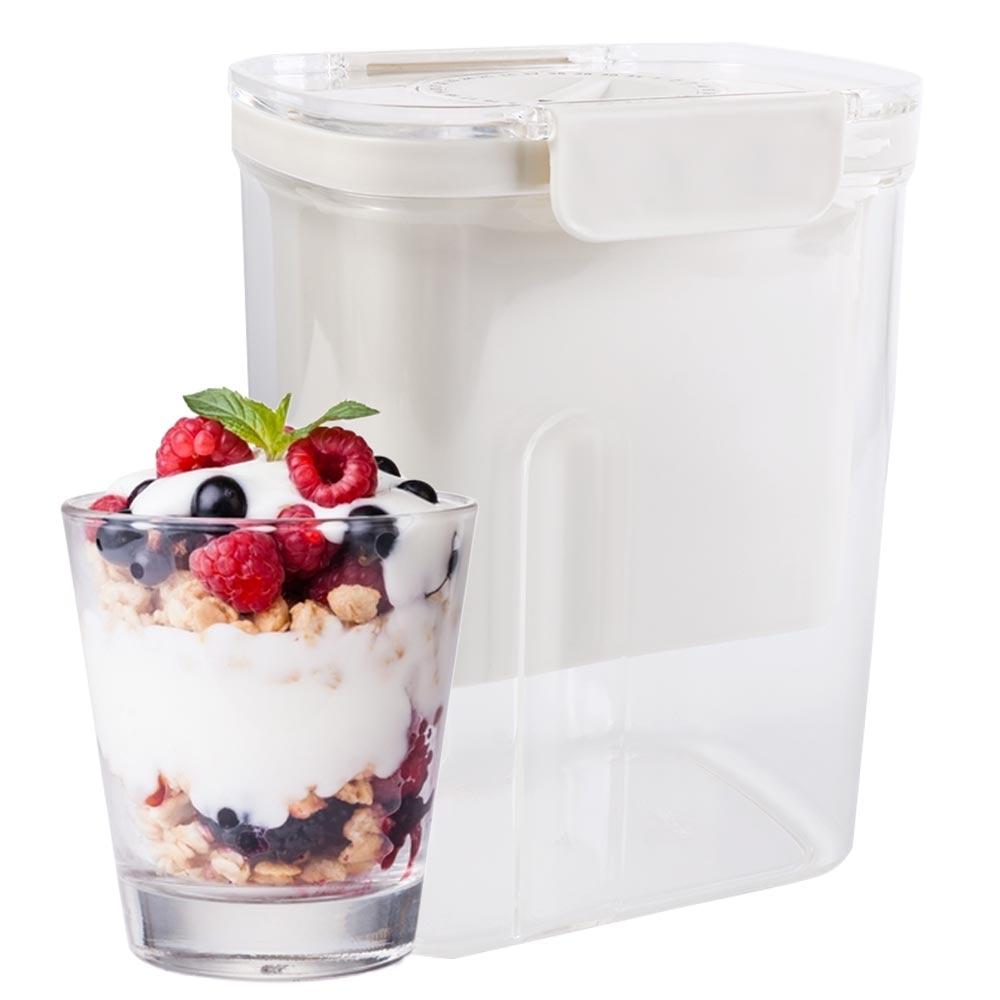 With Timer Yogurt Filter Yogurt Strainer Transparent Fine Mesh Whey Separator Spring Press Greek Yogurt Maker Soy Milk
