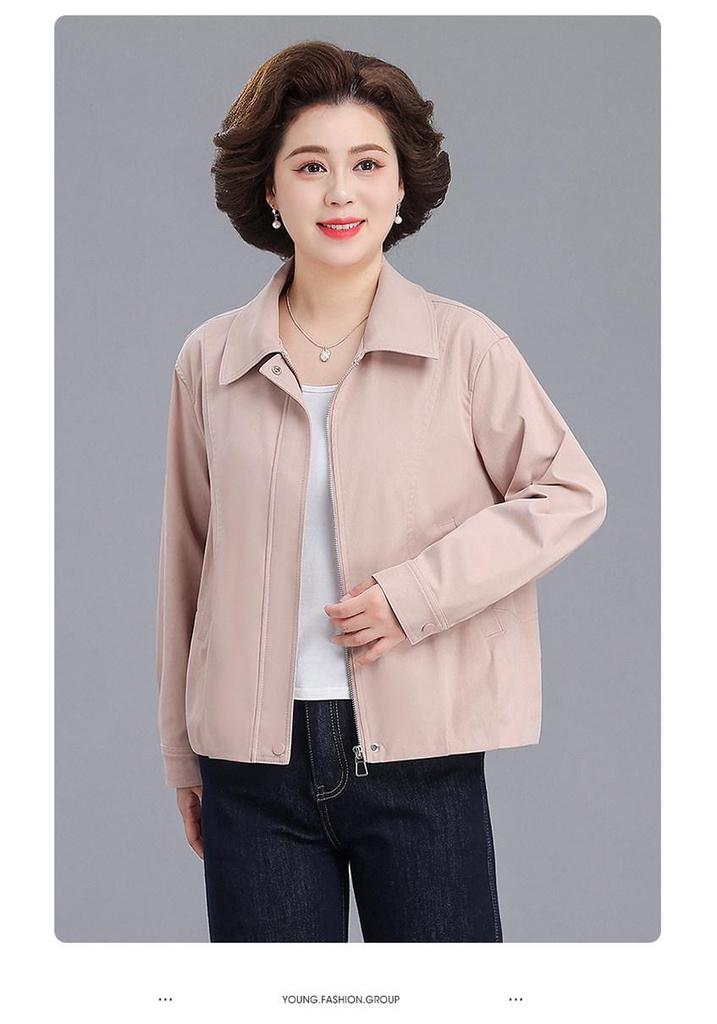 Spring & Autumn 2026 Casual Jacket for Middle-aged & Elderly Women - Stylish, Age-reducing Loose Fit, Perfect for Mother's Day.
