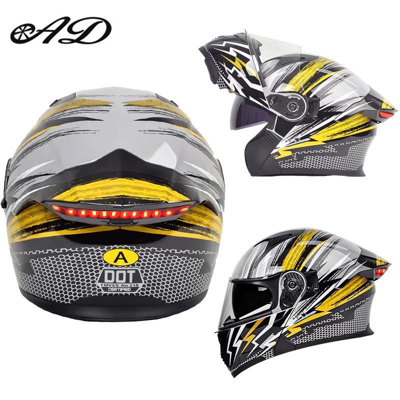 DOT Certified Motorcycle Helmets Men Women's Uncovering All Seasons Universal Riding Off-road Full AD Factory