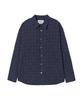 BEYOND CLOSET [Collection Line] Artisan Stitch Check Shirt Navy