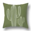 Green Plant Sofa Cushion Comfort Pillow Office Pillowcase Living Room Home Decorative Printed Pillowcase
