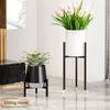 Floor-standing Flowerpot Bracket Metal Planter Shelf Stable Potted Holder  Garden Display