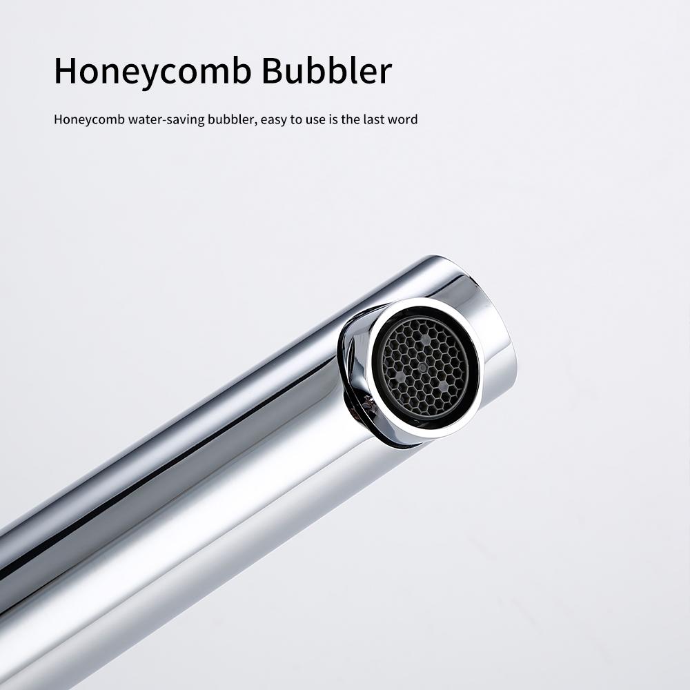 Polished chrome Basin Faucet Single Hole Single Handle Hot Cold Mixer Knurled Sink Tap Vanity Water Tapware Bathroom Faucet