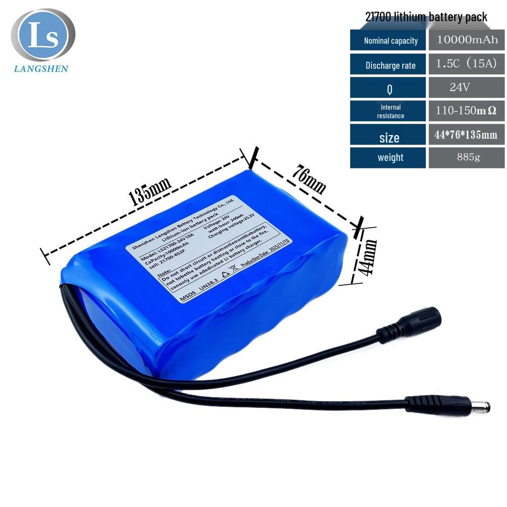 Akumulator 21700 24V 10Ah o dużej pojemności do łodzi zanętowych