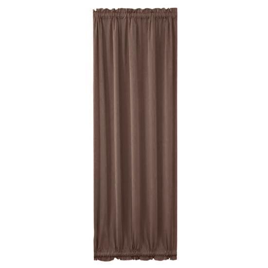 Rod Pocket Door Curtain Thermal French Door Curtain Room Darkening Privacy Blackout Curtain Panel for Kitchen Patio Doors