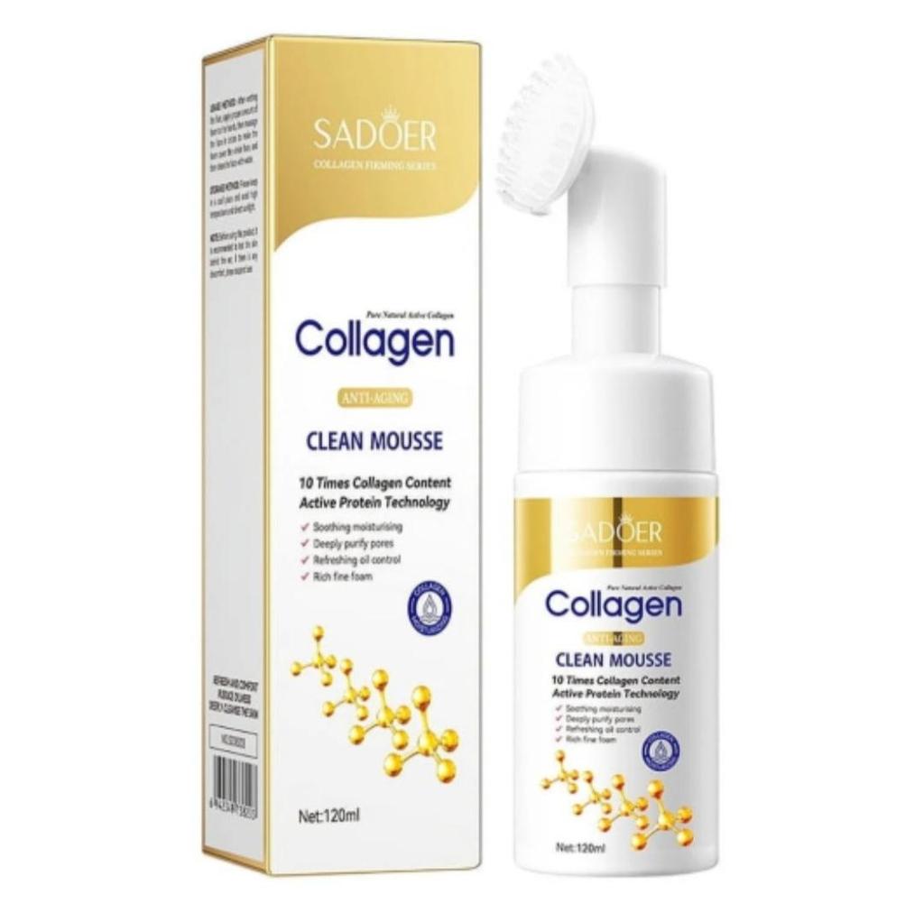 Facial foam-mousse SADOER COLLAGEN ANTI-AGING CLEAN MOUSSE - 120 ml