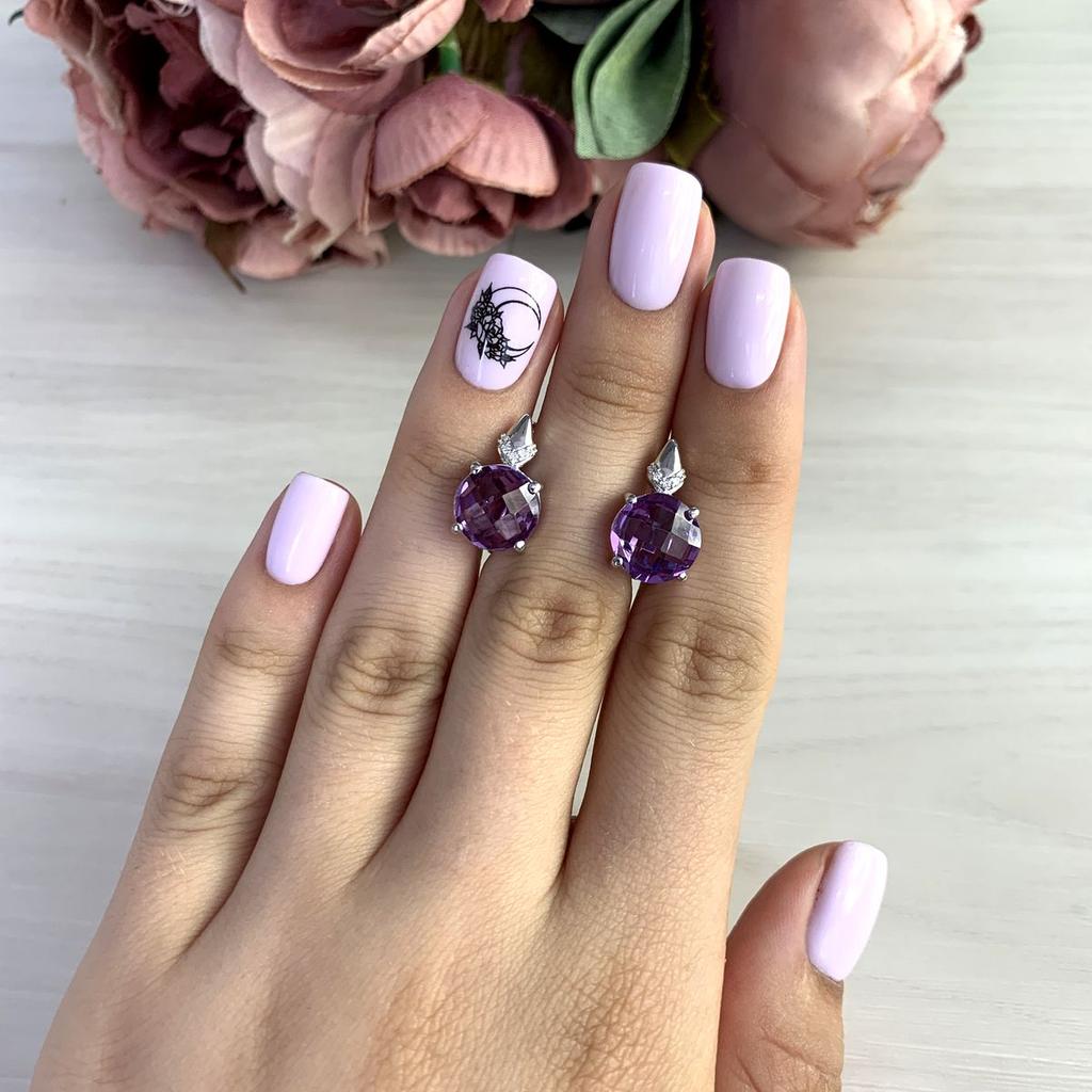 Серебряные серьги с александритом 9.038ct (2050414)