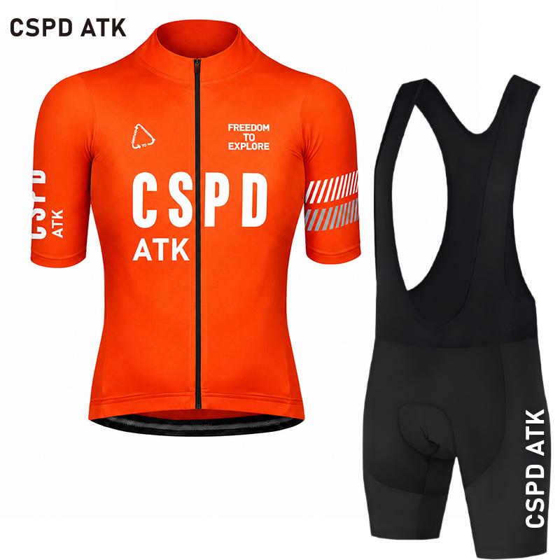 Men's Cycling Clothing Summer New Cycling Set Moisture Absorbing Quick Drying Cycling Jersey High Elasticity Bib Shorts