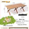 Portable Carbon Steel Folding Roll-up Table with Chairs for Outdoor Camping, Gardens, and Balconies