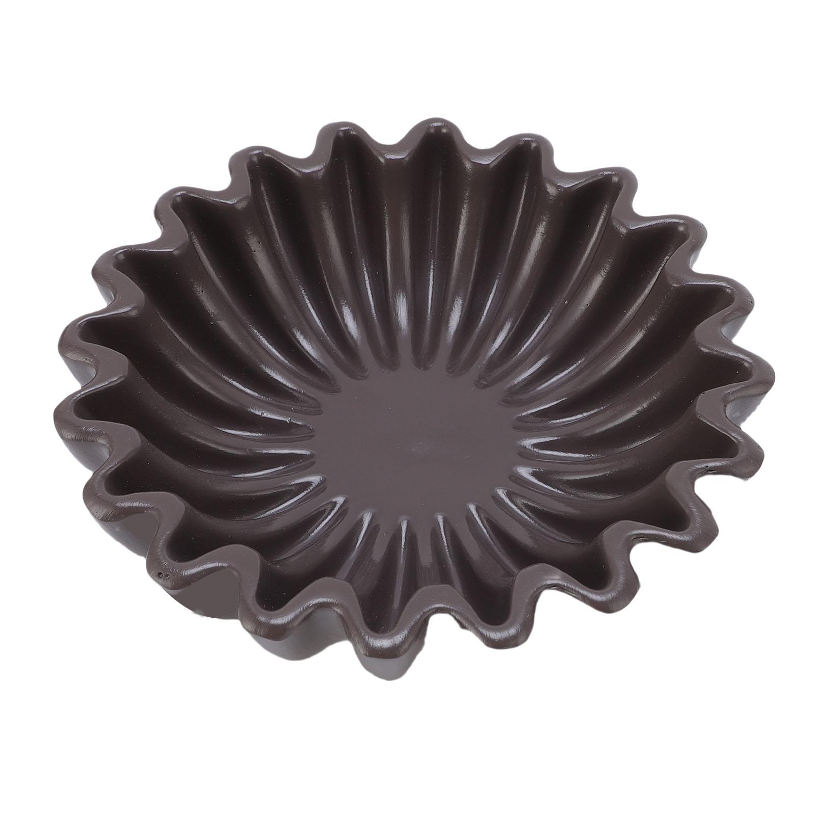 

14,5 см рифленая чаша с оборками, украшение ручной работы для журнального столика, книжной полки, стола в гостиной