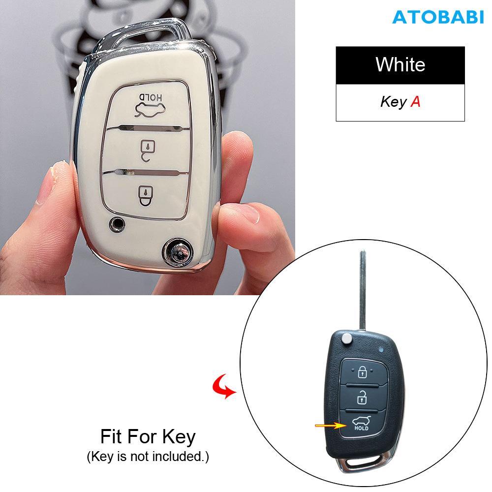 Tpu Car Key Case Remote Fobs Cover For Hyundai Solaris Sonata Elantra I10 I40 Ix35 Creta H1 Grand Santa Fe Tucson Auto Accessory