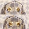 LOUIS VUITTON Calvi Tote Bag N41449 White Damier Azur Canvas Women Used