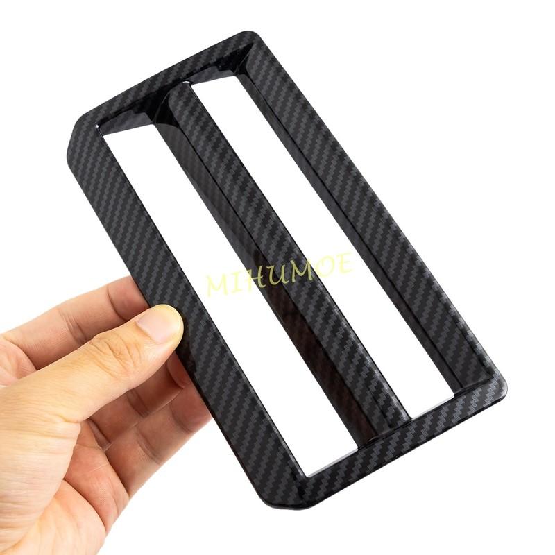 For Toyota Tundra Sequoia 2024 2025 LHD Car Center Console Headlight Lamp Switch Cover Sticker Decoration Carbon Fiber