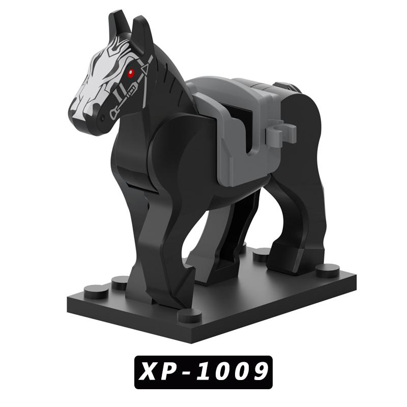 MOC Military War Horse Suitable For Mini-Figurines Building Blocks Accessories Boys Children's Toys Gift