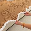 1Pcs Couch Mats Solid Color Sofa Cover Sofa Pad Autumn And Winter Thicked Jacquard Keep Warm Soft Cushion Living Room Decoration