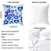 Evil Eye Symbol Art Cushion Cover Pattern Printed Pillowcase for Living Room Sofa Cushion Cover & Bedroom Decor