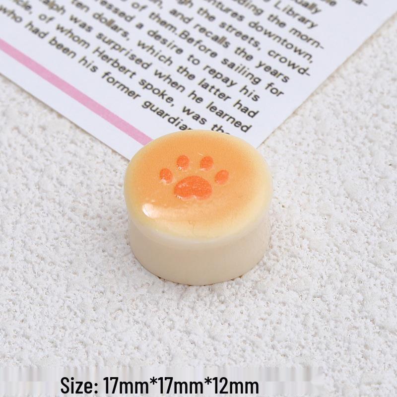 Cat Paw and Jelly Pudding Resin Accessories: Cartoon DIY Cream Glue, Hair Clips, Croc Charms, and Ornaments