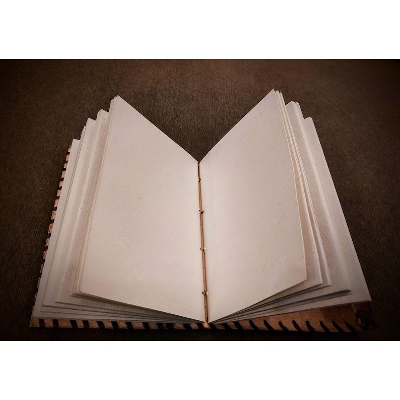 Pink Colored Handmade Leather Bound A5 Sized Journal - 200 Thick Unlined Recycled Refillable Pages - Unisex Hand Stitched Writing Notebook